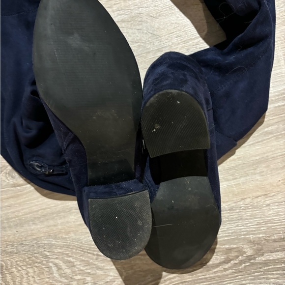 Blue over-the-knee boots. Size 7.5 or 38. - Picture 4 of 5